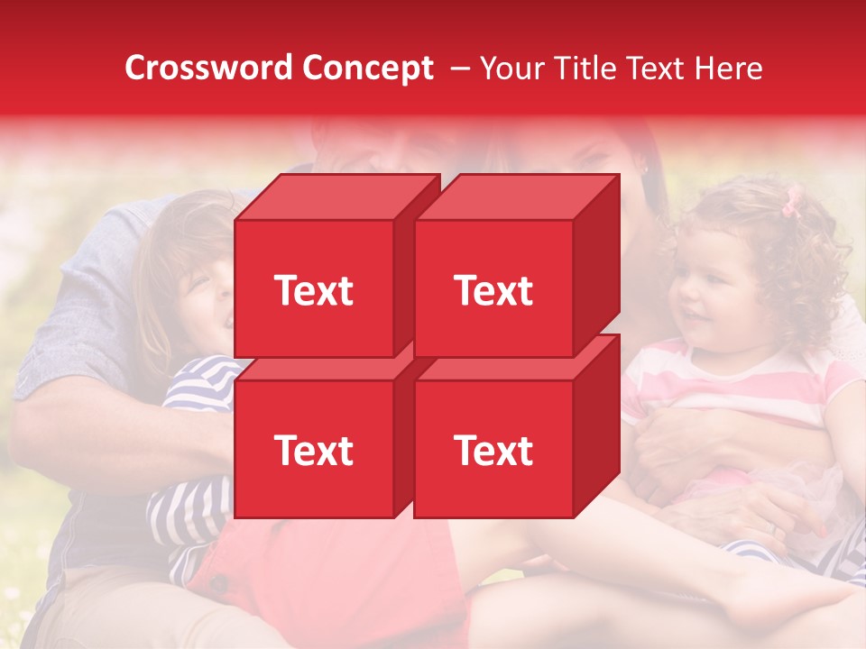 Four People Field Nature PowerPoint Template