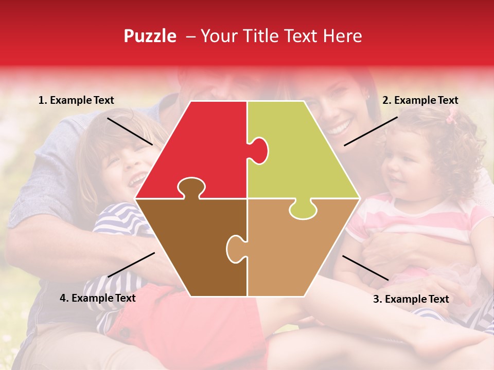 Four People Field Nature PowerPoint Template