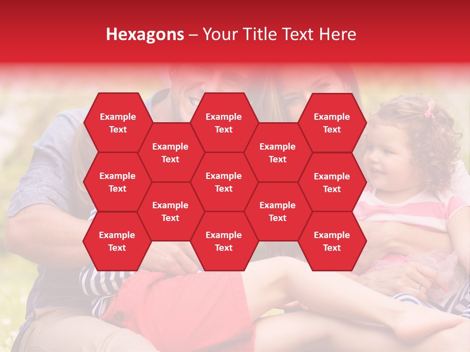 Four People Field Nature PowerPoint Template