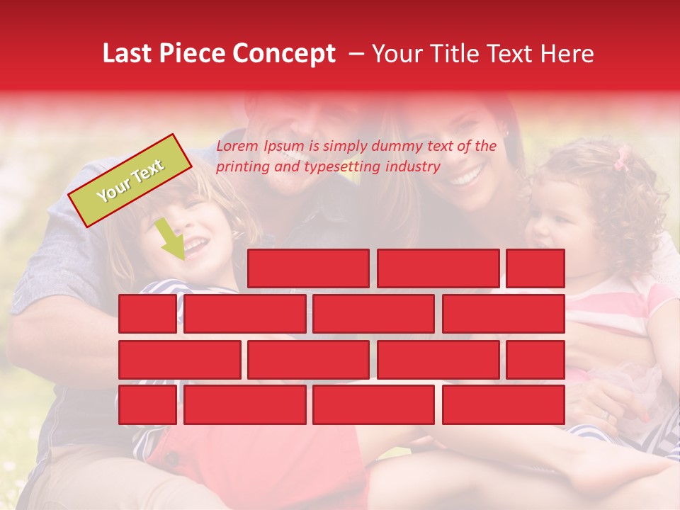 Four People Field Nature PowerPoint Template