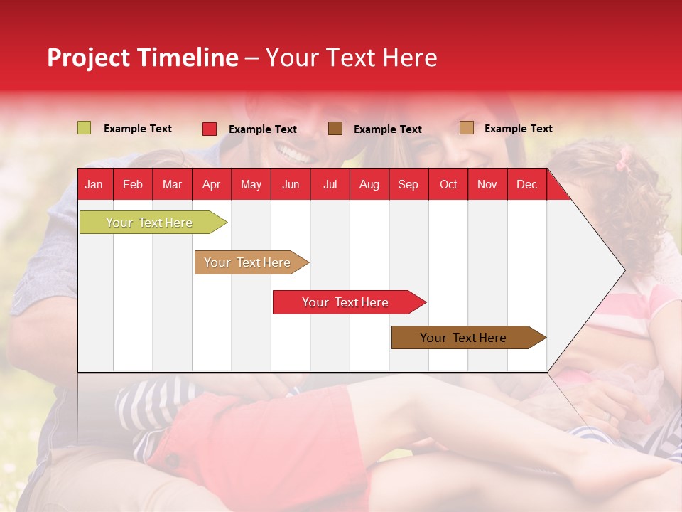 Four People Field Nature PowerPoint Template