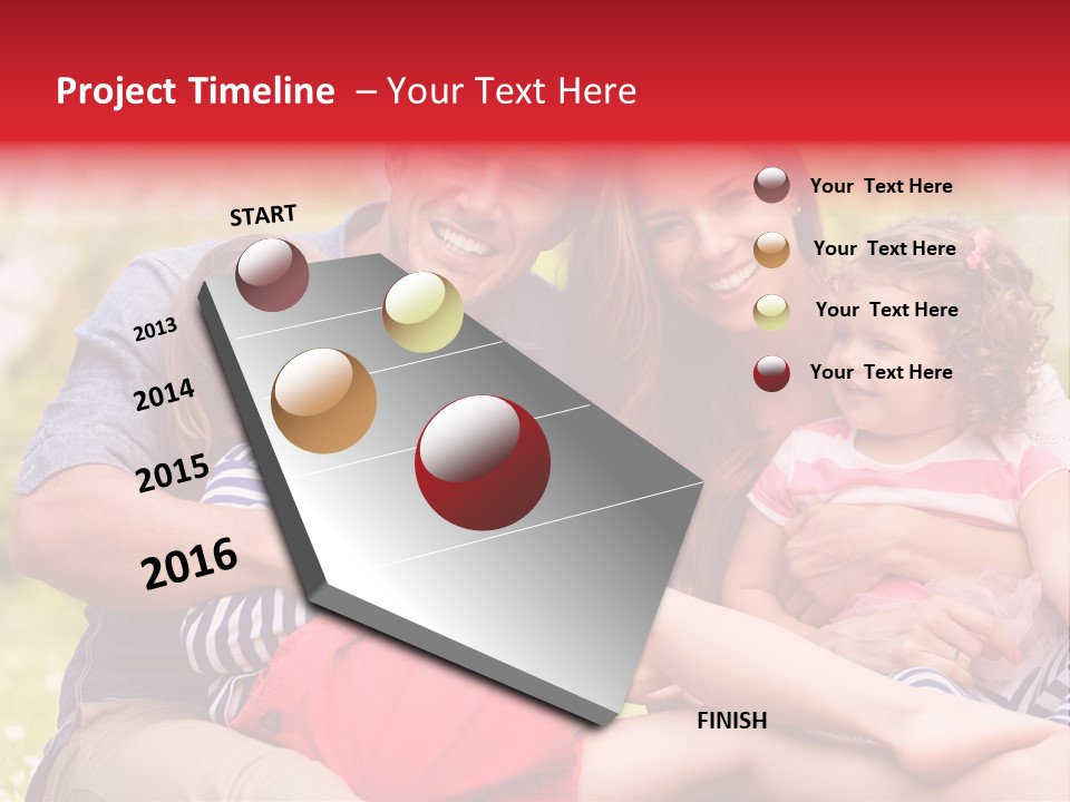 Four People Field Nature PowerPoint Template