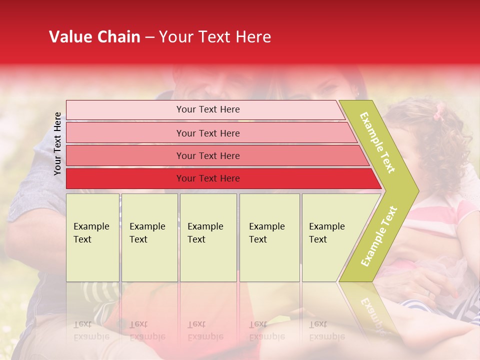 Four People Field Nature PowerPoint Template