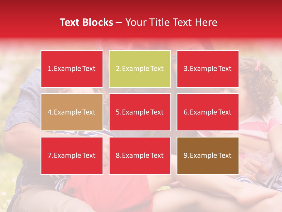 Four People Field Nature PowerPoint Template