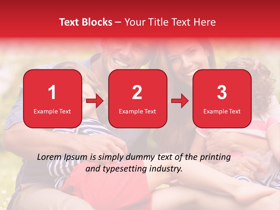 Four People Field Nature PowerPoint Template