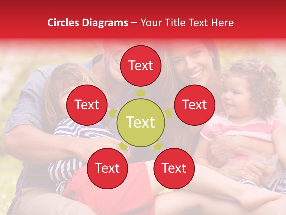 Four People Field Nature PowerPoint Template