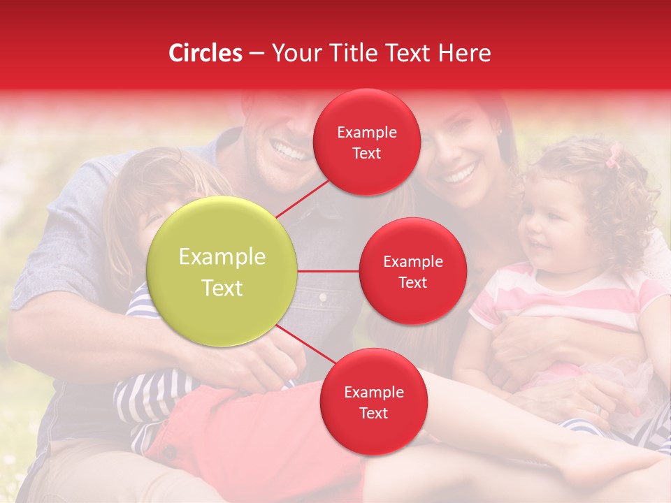 Four People Field Nature PowerPoint Template