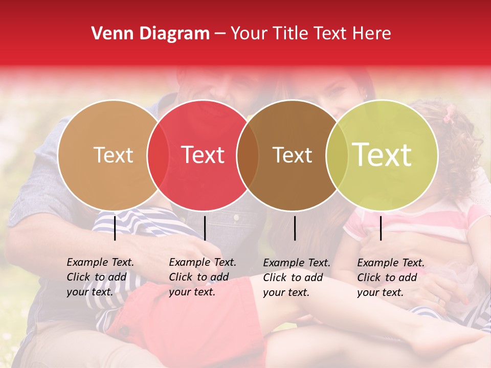 Four People Field Nature PowerPoint Template