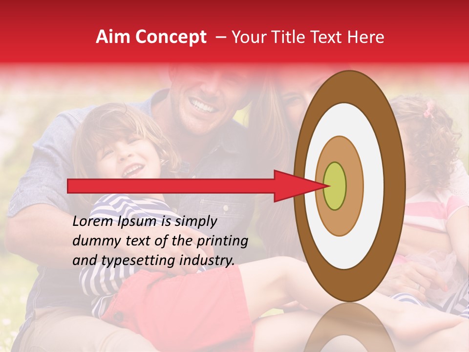 Four People Field Nature PowerPoint Template