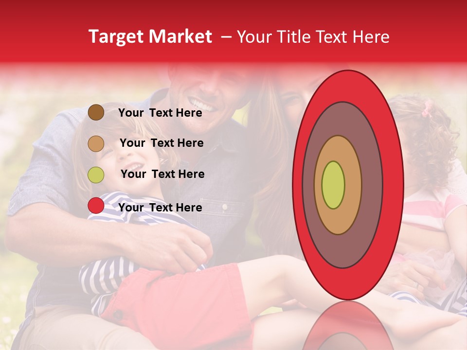 Four People Field Nature PowerPoint Template