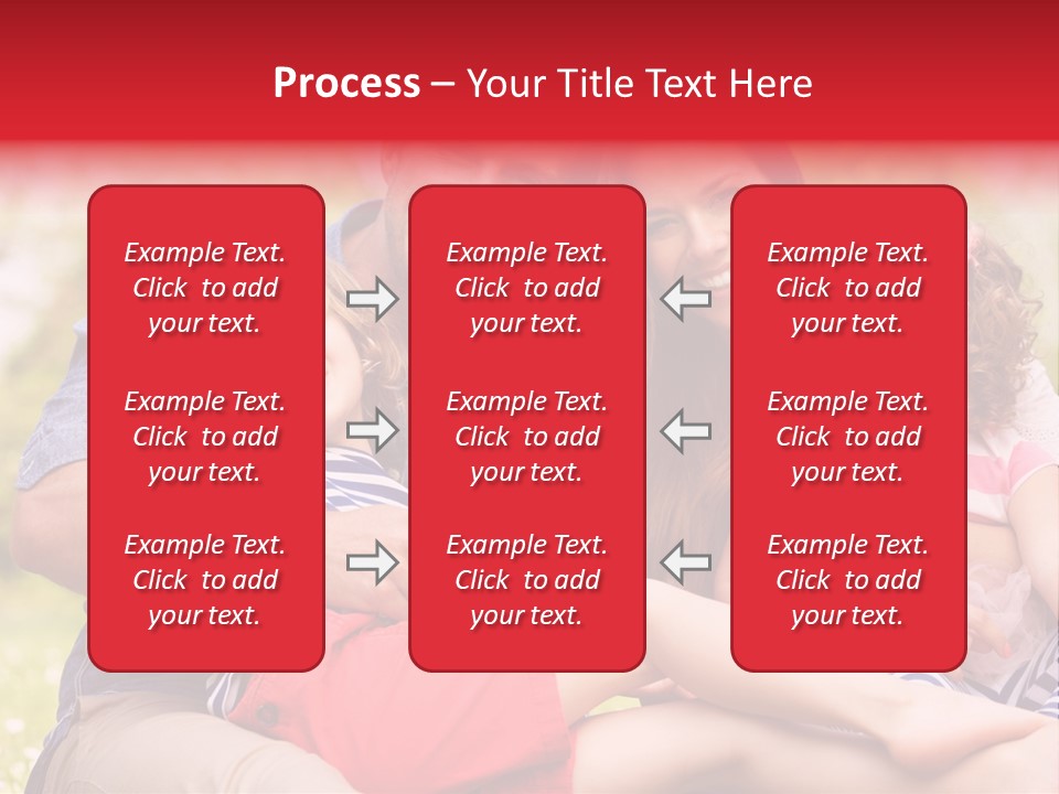 Four People Field Nature PowerPoint Template