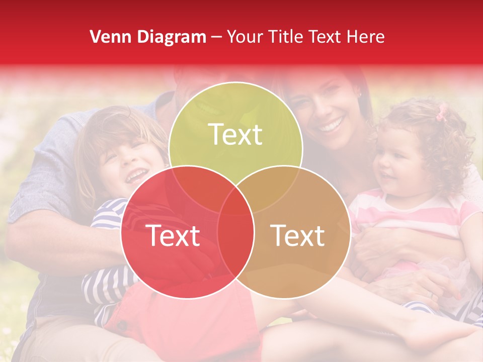 Four People Field Nature PowerPoint Template