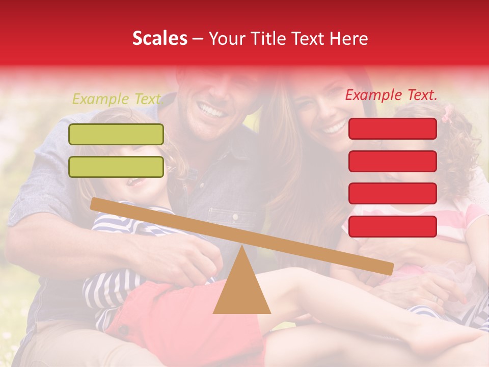 Four People Field Nature PowerPoint Template