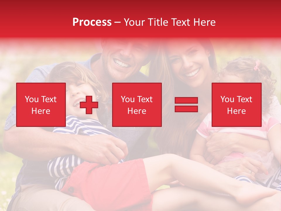 Four People Field Nature PowerPoint Template