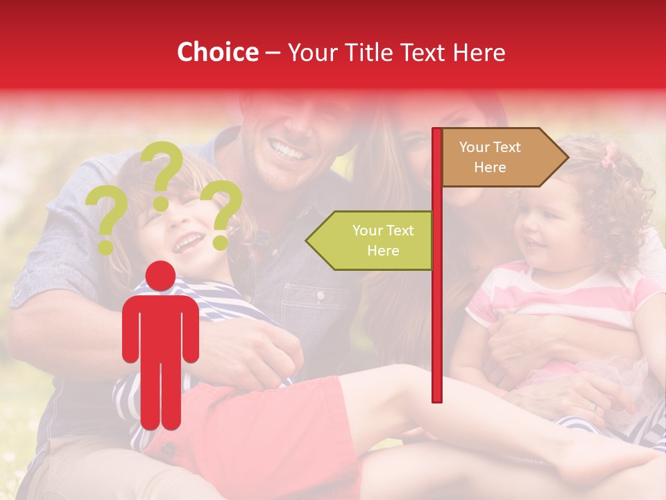 Four People Field Nature PowerPoint Template