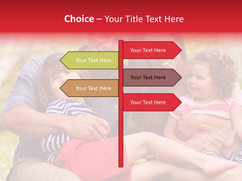 Four People Field Nature PowerPoint Template