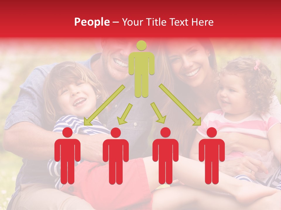 Four People Field Nature PowerPoint Template