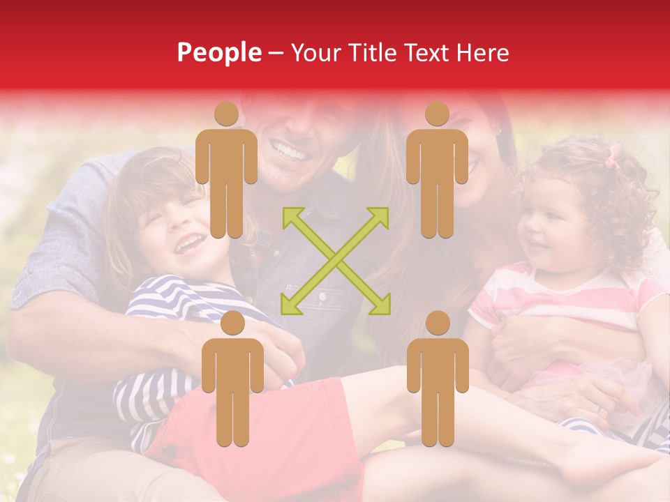 Four People Field Nature PowerPoint Template