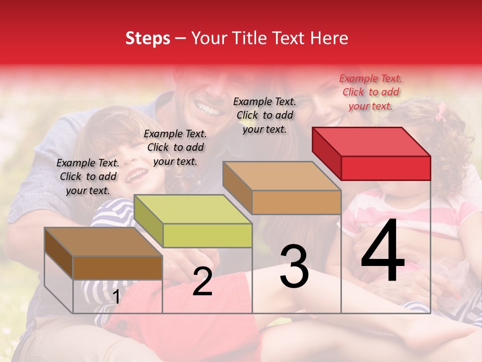 Four People Field Nature PowerPoint Template