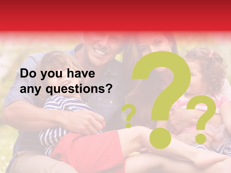 Four People Field Nature PowerPoint Template