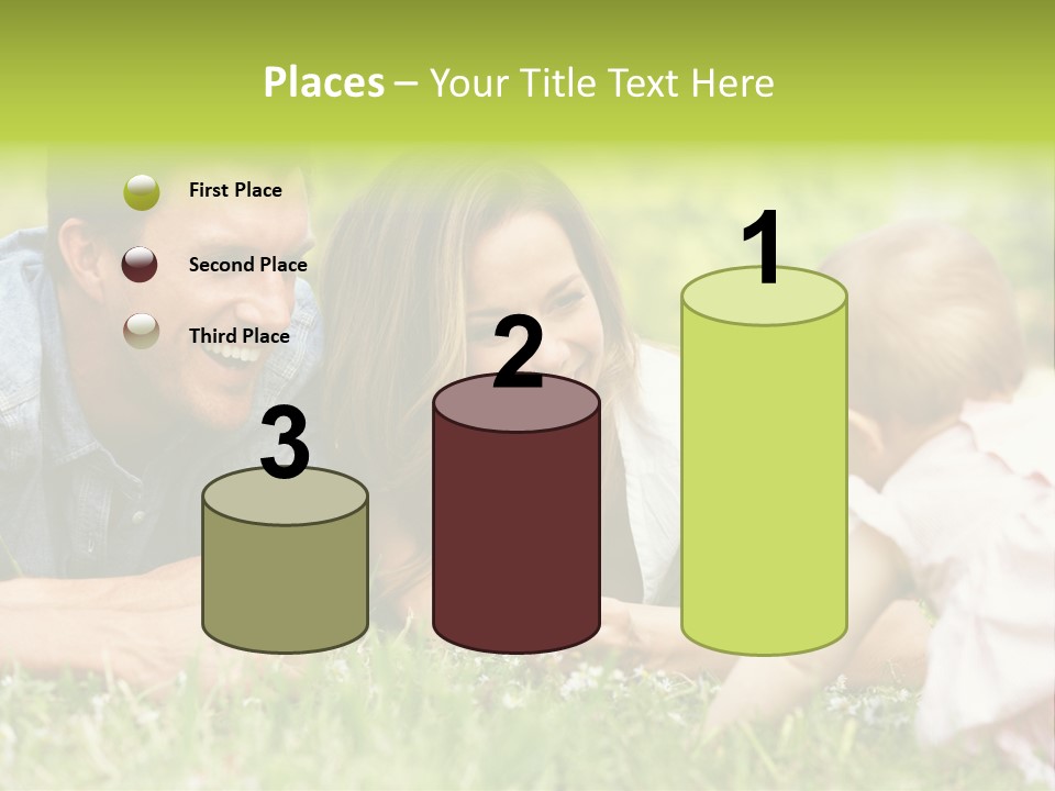 Female Horizontal Garden PowerPoint Template