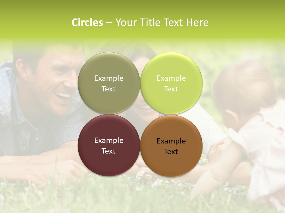 Female Horizontal Garden PowerPoint Template