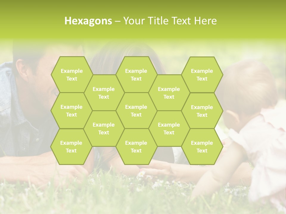 Female Horizontal Garden PowerPoint Template