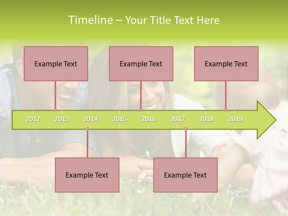 Female Horizontal Garden PowerPoint Template