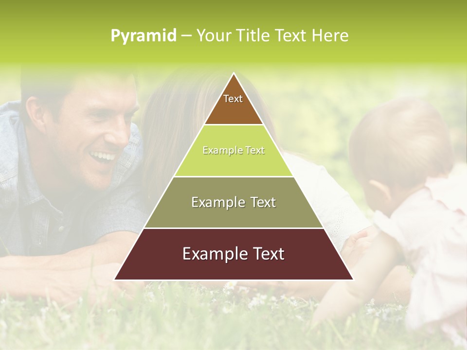 Female Horizontal Garden PowerPoint Template