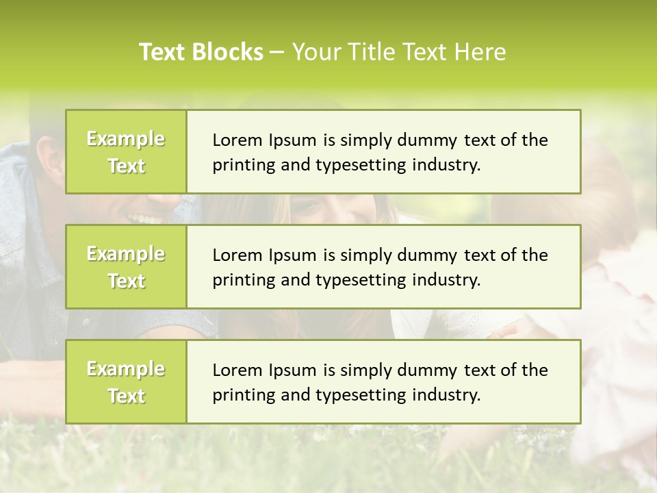 Female Horizontal Garden PowerPoint Template