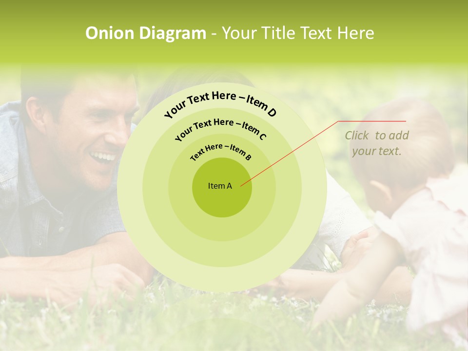 Female Horizontal Garden PowerPoint Template