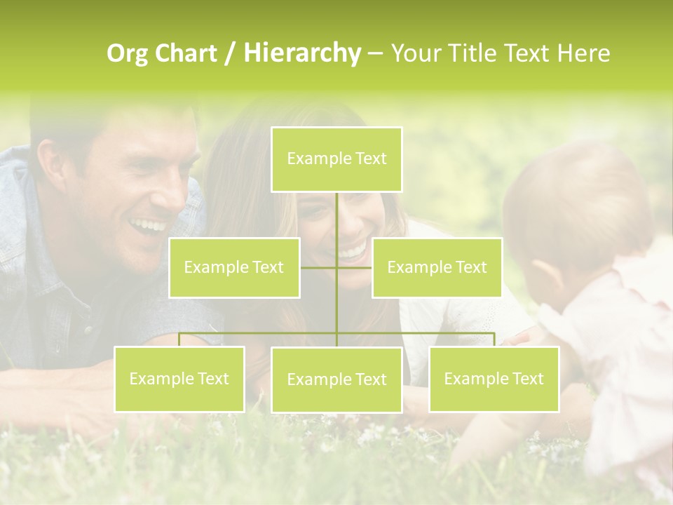 Female Horizontal Garden PowerPoint Template