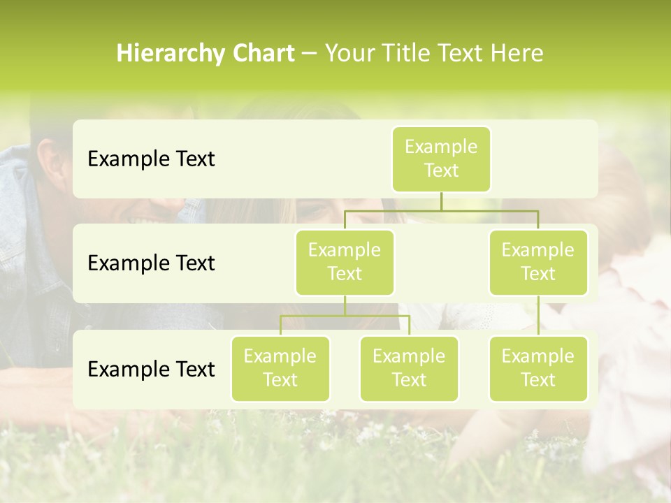 Female Horizontal Garden PowerPoint Template