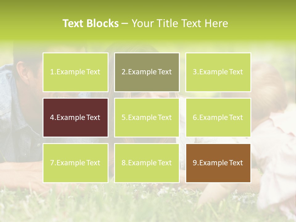 Female Horizontal Garden PowerPoint Template