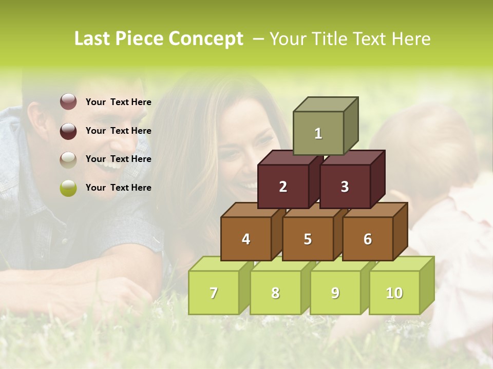 Female Horizontal Garden PowerPoint Template