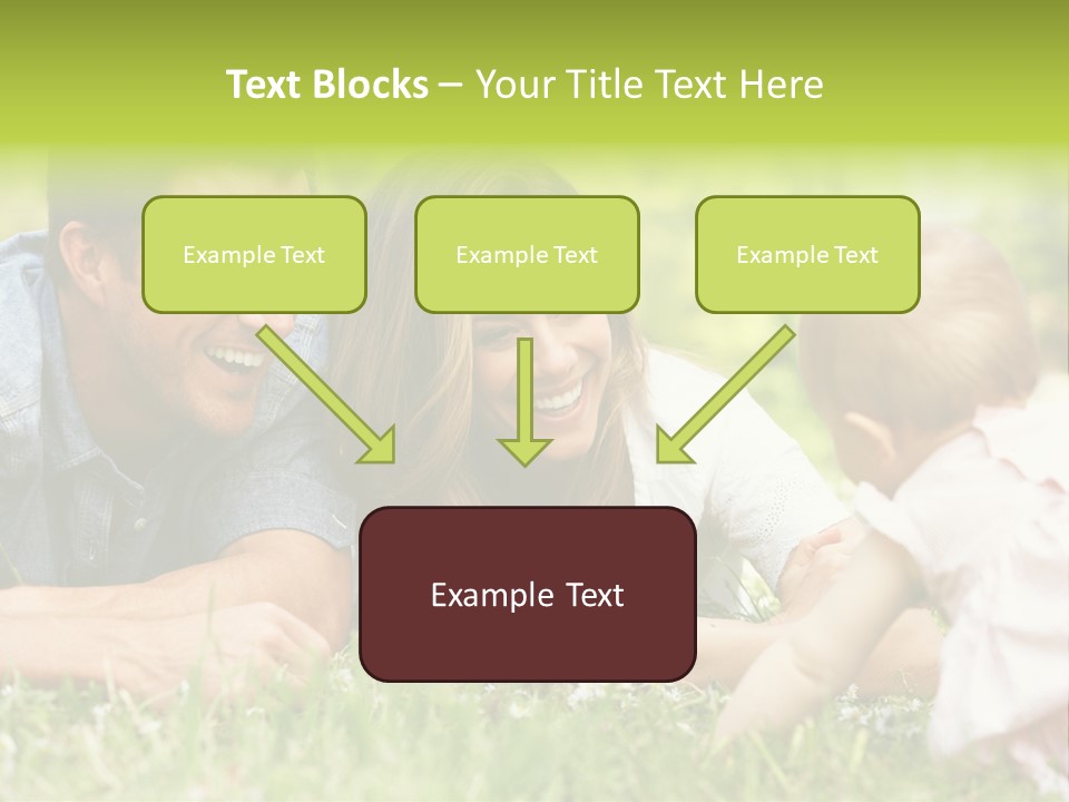 Female Horizontal Garden PowerPoint Template