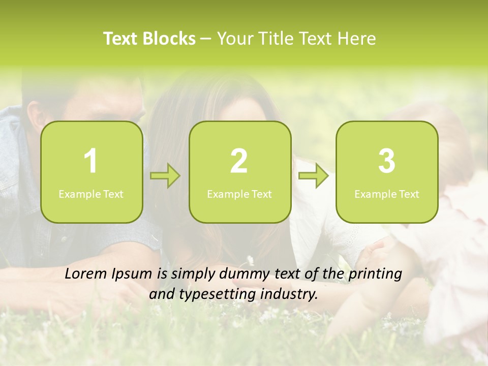 Female Horizontal Garden PowerPoint Template