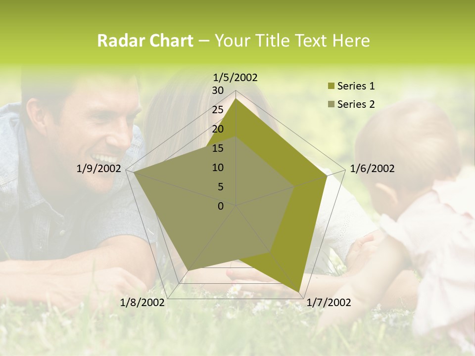 Female Horizontal Garden PowerPoint Template
