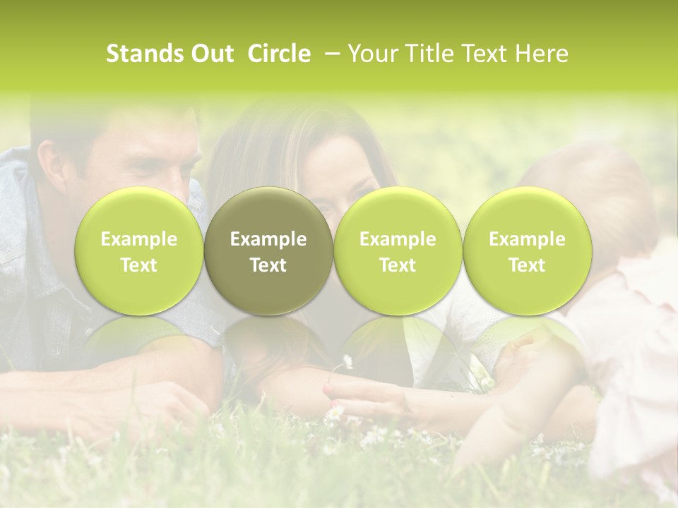 Female Horizontal Garden PowerPoint Template