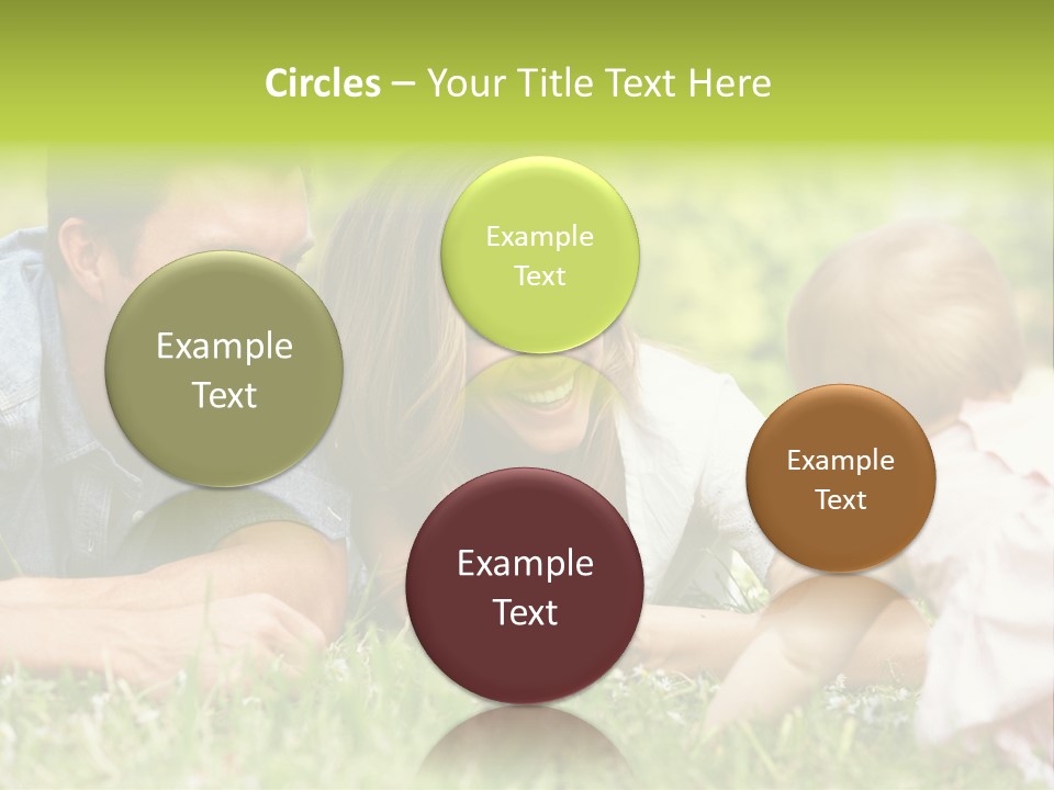 Female Horizontal Garden PowerPoint Template