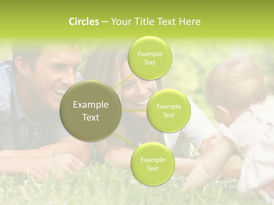 Female Horizontal Garden PowerPoint Template