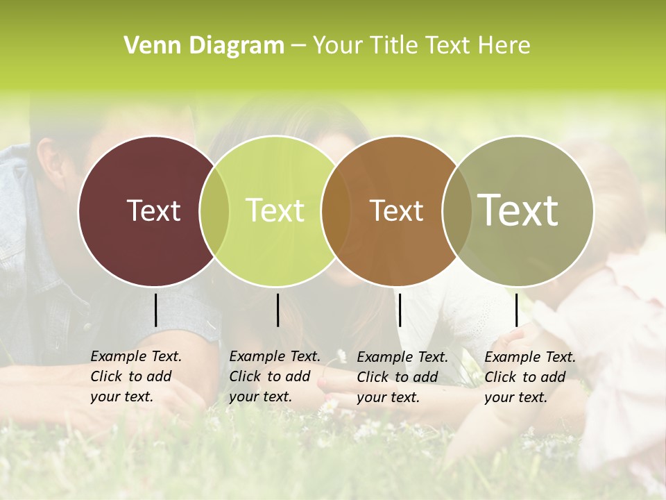 Female Horizontal Garden PowerPoint Template