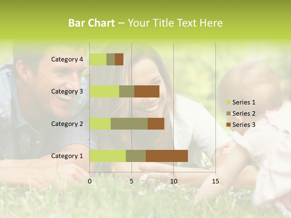 Female Horizontal Garden PowerPoint Template