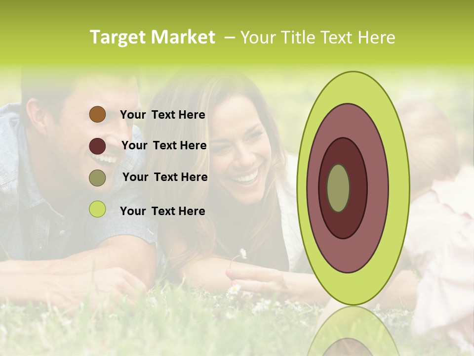 Female Horizontal Garden PowerPoint Template