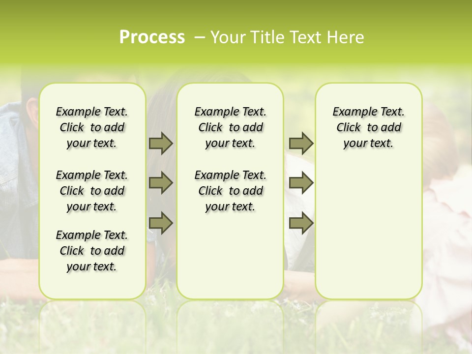 Female Horizontal Garden PowerPoint Template