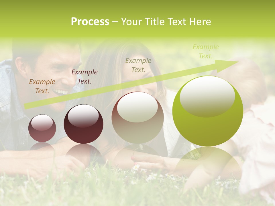 Female Horizontal Garden PowerPoint Template