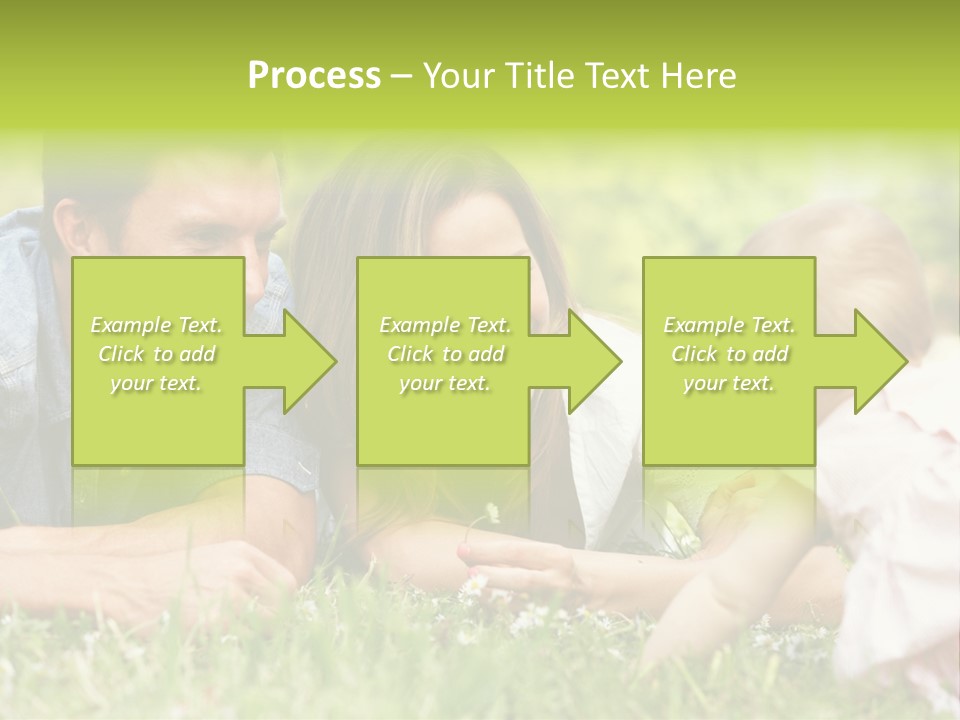 Female Horizontal Garden PowerPoint Template