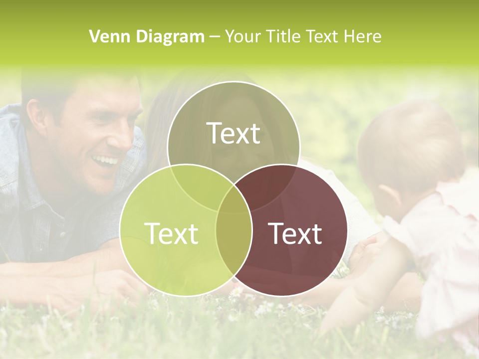 Female Horizontal Garden PowerPoint Template