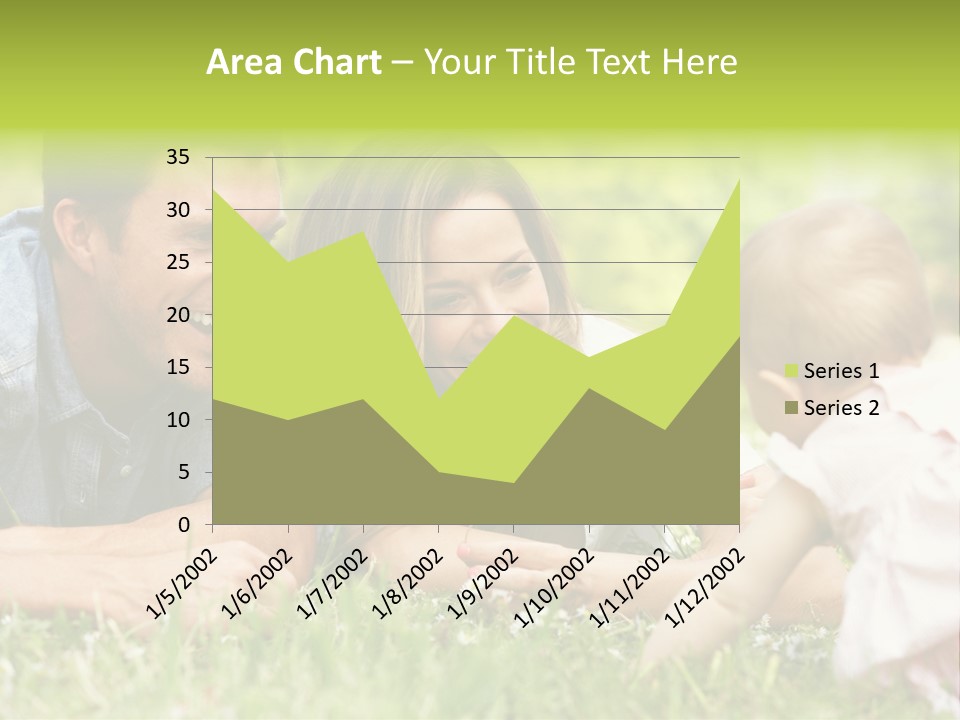 Female Horizontal Garden PowerPoint Template