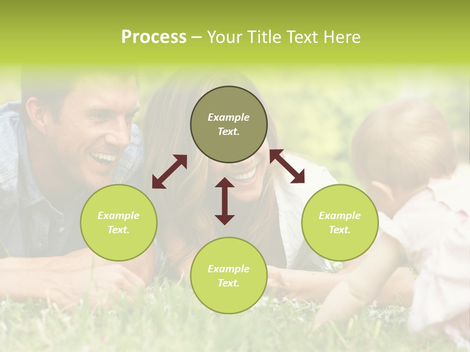 Female Horizontal Garden PowerPoint Template